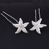 Maxbell 6 Pcs Retro Bridal Rhinestone Hair Pins U-shaped Elegant Lady Hairclip