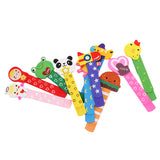 Maxbell 10pcs Lovely Cartoon Wooden Bookmark Paper Clips for Kids Perfect Gift