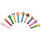 Maxbell 10pcs Lovely Cartoon Wooden Bookmark Paper Clips for Kids Perfect Gift