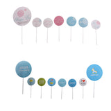 Maxbell Pack of 7 Cute Kids Baby Party Cake Food Topper Picks Photo Prop Supplier