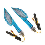 Maxbell Blue Skeleton Hands 12V Amber LED Motorcycle Turn Signal Indicator Light