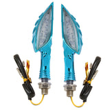 Maxbell Blue Skeleton Hands 12V Amber LED Motorcycle Turn Signal Indicator Light