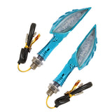 Maxbell Blue Skeleton Hands 12V Amber LED Motorcycle Turn Signal Indicator Light