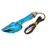 Maxbell Blue Skeleton Hands 12V Amber LED Motorcycle Turn Signal Indicator Light