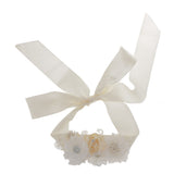 Maxbell Wedding Bridal Dress Belt Diamante Rhinestone Pearl Flower Sash Belt Decoration