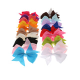 Maxbell Fashion Girls Kids Cute Satin Hair Bow Hair Clip Ribbon Hairpin Pack Of 20PCS