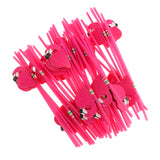 Maxbell 25pcs Flexible Straws Pink Flamingo Drinking Cocktail Beach Party Straws Hot