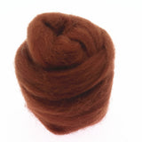 Maxbell 1 Piece 10g Wool Top Roving Felting Wool Spinning Felting Fiber Light Coffee