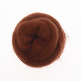 Maxbell 1 Piece 10g Wool Top Roving Felting Wool Spinning Felting Fiber Light Coffee