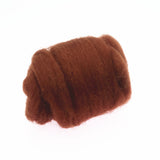 Maxbell 1 Piece 10g Wool Top Roving Felting Wool Spinning Felting Fiber Light Coffee