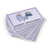 Maxbell Kids Early Educational Sight Word Flash Cards 16 Pieces Daily Behavior
