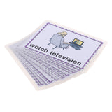 Maxbell Kids Early Educational Sight Word Flash Cards 16 Pieces Daily Behavior