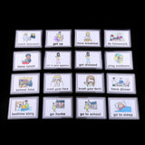 Maxbell Kids Early Educational Sight Word Flash Cards 16 Pieces Daily Behavior
