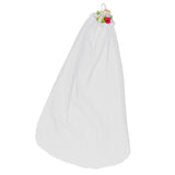 Maxbell Fashion Doll Wedding Bridal Veil White Headwear for 12'' Doll Dress Accs  #2