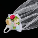 Maxbell Fashion Doll Wedding Bridal Veil White Headwear for 12'' Doll Dress Accs  #2