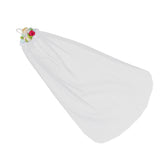Maxbell Fashion Doll Wedding Bridal Veil White Headwear for 12'' Doll Dress Accs  #2
