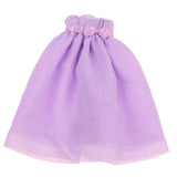 Maxbell 1/6 Scale Chiffon Strapless Dress Skirt for Blythe Azone Licca Doll purple