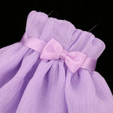 Maxbell 1/6 Scale Chiffon Strapless Dress Skirt for Blythe Azone Licca Doll purple