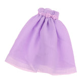 Maxbell 1/6 Scale Chiffon Strapless Dress Skirt for Blythe Azone Licca Doll purple