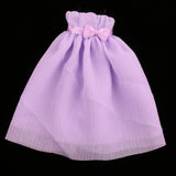 Maxbell 1/6 Scale Chiffon Strapless Dress Skirt for Blythe Azone Licca Doll purple