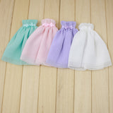 Maxbell 1/6 Scale Chiffon Strapless Dress Skirt for Blythe Azone Licca Doll purple