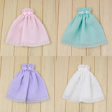 Maxbell 1/6 Scale Chiffon Strapless Dress Skirt for Blythe Azone Licca Doll purple