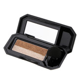 Maxbell Double Color Shimmer Waterproof Fine Powder Eyeshadow with Stamp 4#Brown Earth