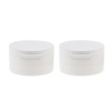 Maxbell 2Pcs 50g Empty Loose Powder Jar Bottle Container/Make Up Sifter Bottles White