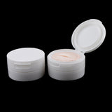 Maxbell 2Pcs 50g Empty Loose Powder Jar Bottle Container/Make Up Sifter Bottles White