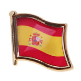Maxbell National Metal Flag Pin Badge Enamel Badge for Clothes Lapel Bag Decor Spain