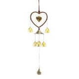 Maxbell Metal Wind Chime Lucky Bells Home Outdoor Garden Hanging Decor #8 Heart