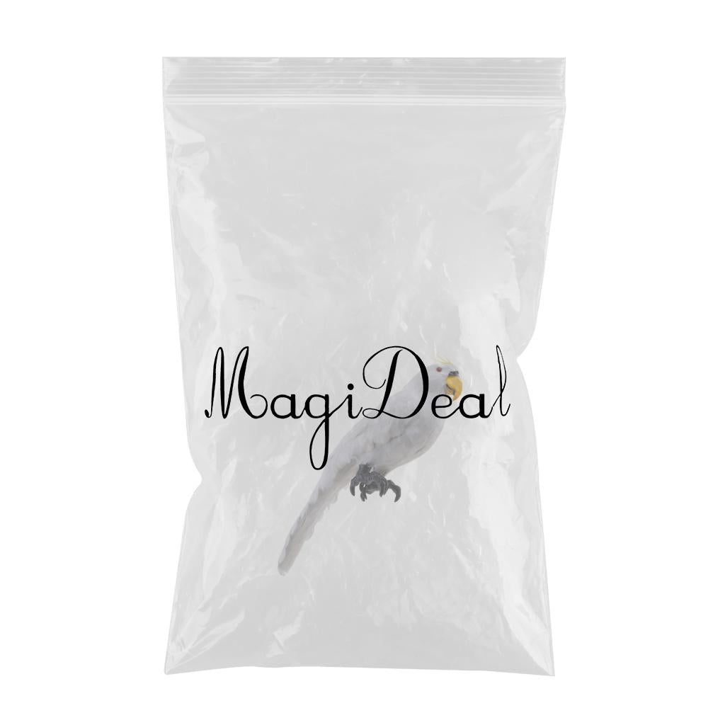 Maxbell Realistic Parrot Artificial Feather Bird Animal Ornament Garden Decor White