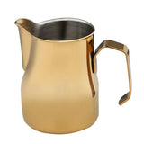 Maxbell Stainless Steel Coffee Frothing Milk Jug Pull Flower Cylinder Cup 550ml Gold