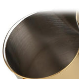 Maxbell Stainless Steel Coffee Frothing Milk Jug Pull Flower Cylinder Cup 550ml Gold