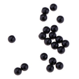 Maxbell 20PCS Stainless Steel Piercing Jewelry Replacement Ball 1.2X3mm Black