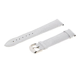 Maxbell Waterproof Watch Straps Crocodile-Embossed Leather Clasp Replacement  18mm