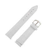 Maxbell Waterproof Watch Straps Crocodile-Embossed Leather Clasp Replacement  18mm