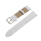 Maxbell Waterproof Watch Straps Crocodile-Embossed Leather Clasp Replacement  18mm