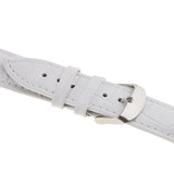 Maxbell Waterproof Watch Straps Crocodile-Embossed Leather Clasp Replacement  18mm