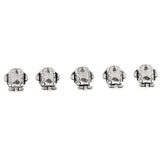 Maxbell 5Pcs Mini Aircraft Alloy Beads Charms Pendant Bracelet DIY Jewelry Making