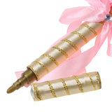 Maxbell Wedding Party Reception Pink Flower Wand Guest Book Signing Pen Table Decor