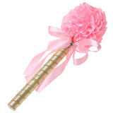 Maxbell Wedding Party Reception Pink Flower Wand Guest Book Signing Pen Table Decor