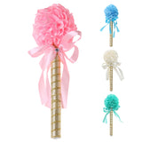 Maxbell Wedding Party Reception Pink Flower Wand Guest Book Signing Pen Table Decor