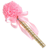 Maxbell Wedding Party Reception Pink Flower Wand Guest Book Signing Pen Table Decor
