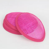 Maxbell Teardrop Sinamay Base Hat for Fascinator Rose Red