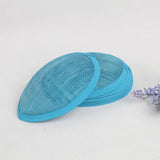 Maxbell Teardrop Sinamay Base Hat for Fascinator Lake Blue