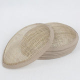 Maxbell Teardrop Sinamay Base Hat for Fascinator light khaki