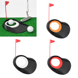 Maxbell Golf Putting Hole with Flag Putting Practice Cup Training Aids Orange 1