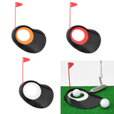 Maxbell Golf Putting Hole with Flag Putting Practice Cup Training Aids Orange 1