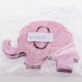 Maxbell 10 Pieces Bunting Garland Bunny Bear Hanging Banner Pink Purple Elephant